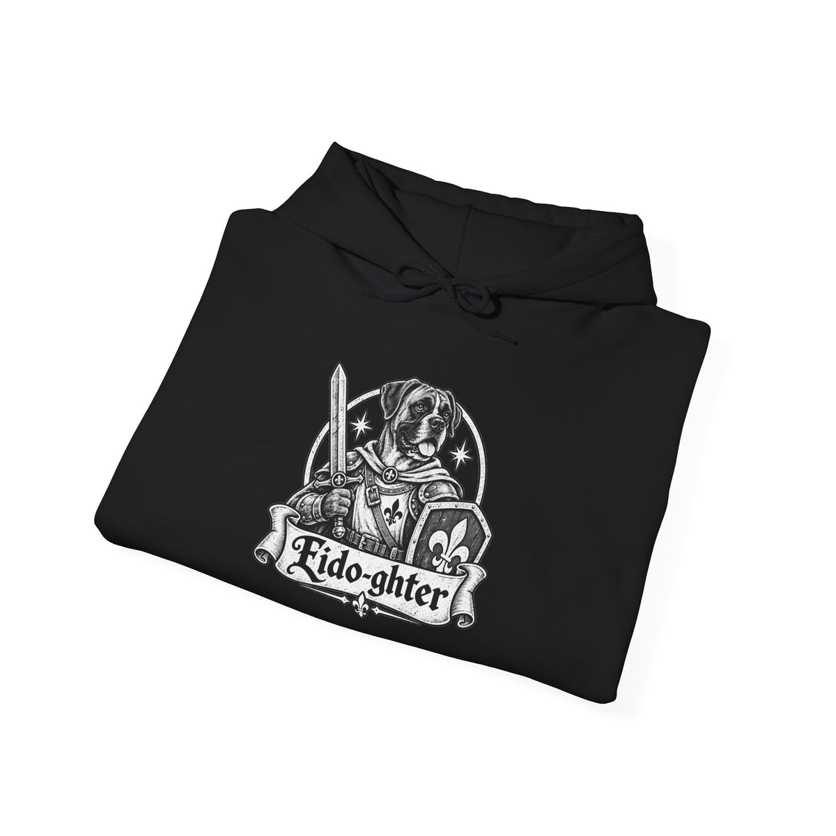 Fido-ghter Dog Hoodie – Fighter Fantasy RPG Pullover
