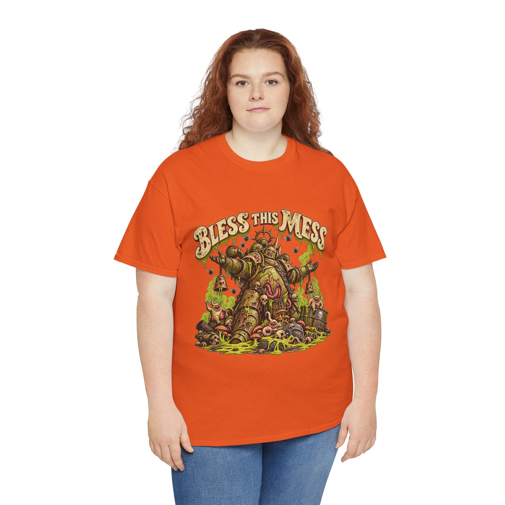 Bless This Mess Grimdark Warrior T-Shirt | Funny Fantasy Wargaming Tee