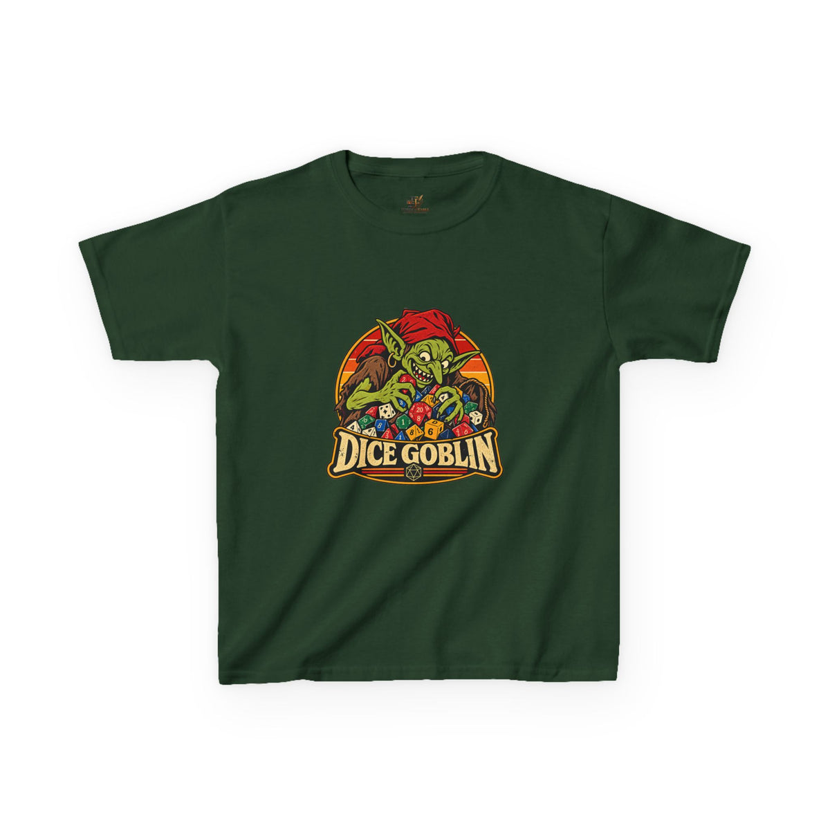 Kids Dice Goblin T-Shirt | Cute Tabletop RPG Gaming Tee