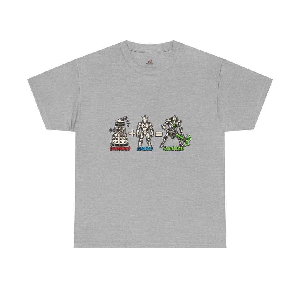 Dalek + Cyberman = Necron Shirt – Sci-Fi Crossover Humor Tee