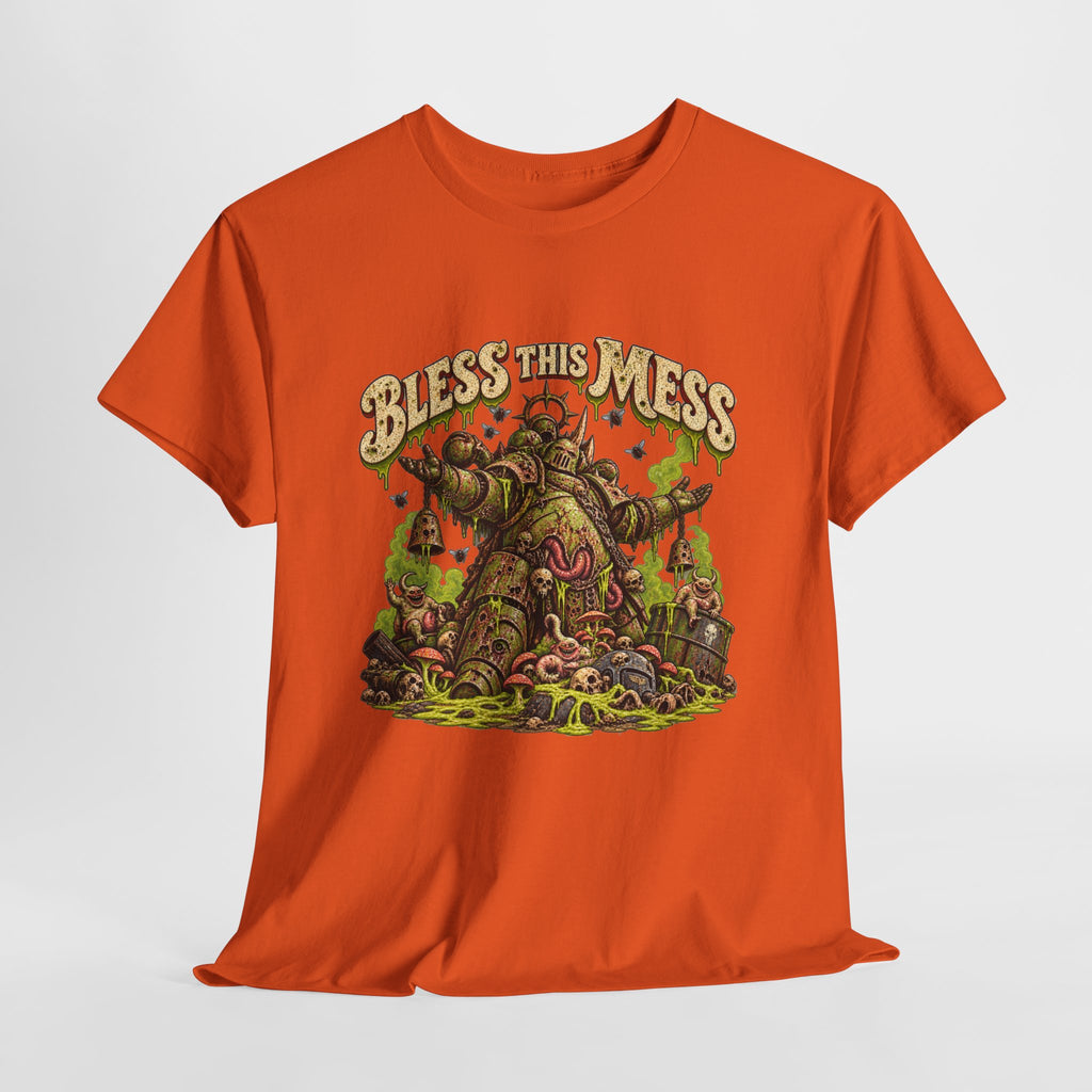 Bless This Mess Grimdark Warrior T-Shirt | Funny Fantasy Wargaming Tee