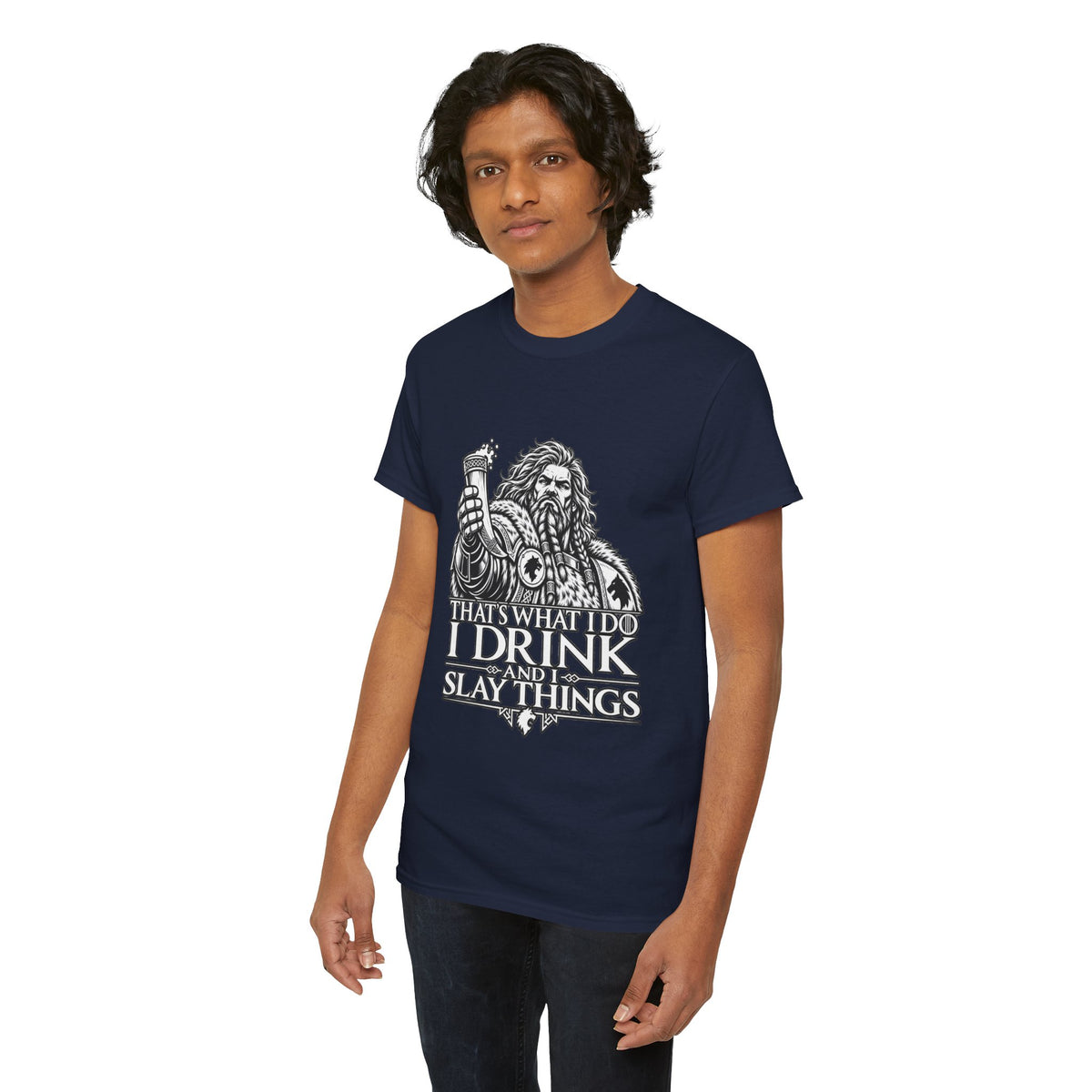 I Drink, I Slay Things Shirt – Space Wolf Humor & Tabletop Gaming Tee