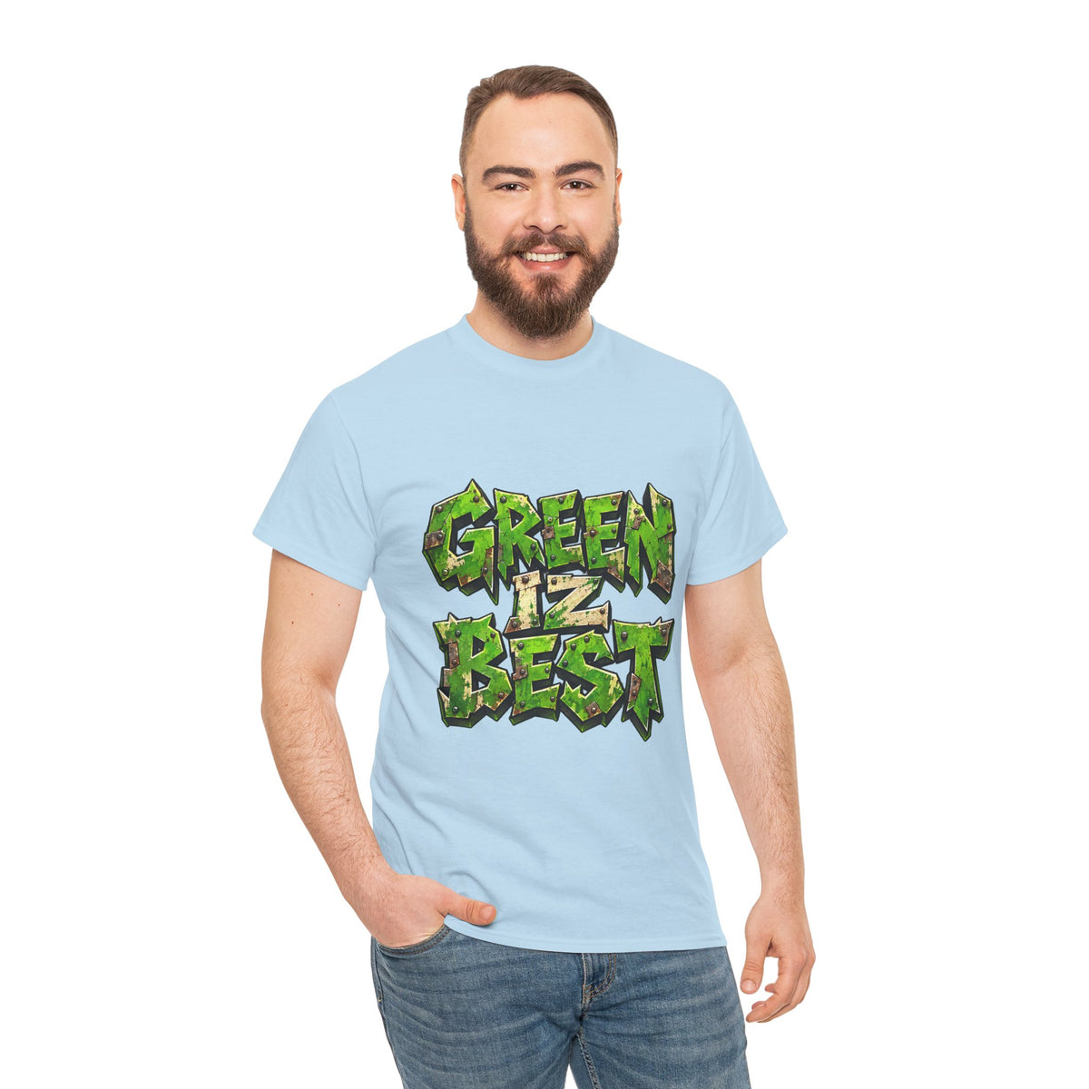 Green Iz Best Graphic T-Shirt