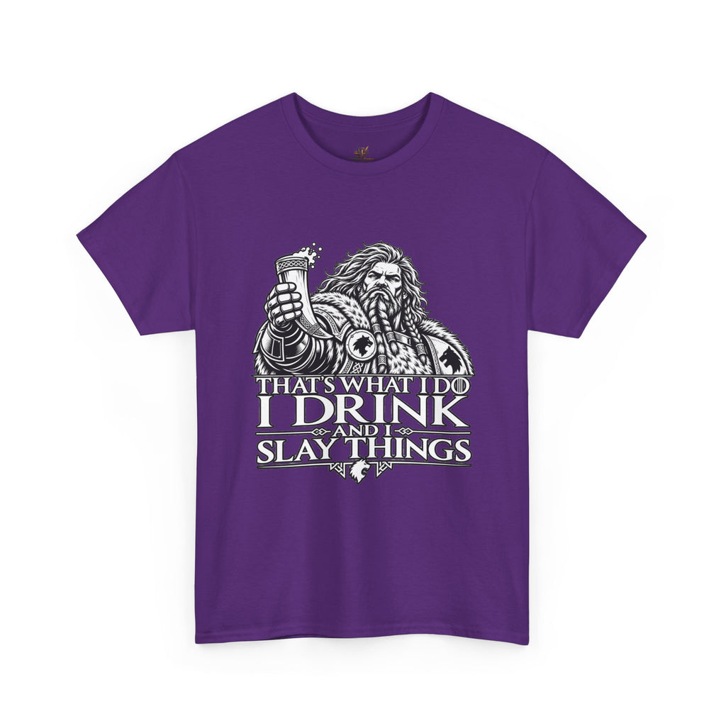 I Drink, I Slay Things Shirt – Space Wolf Humor & Tabletop Gaming Tee