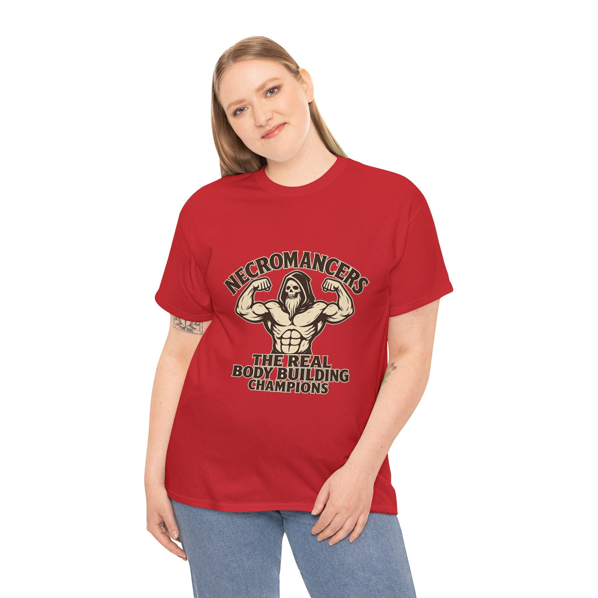 Necromancers: The Real Bodybuilding Champions T-Shirt | Funny RPG Tee