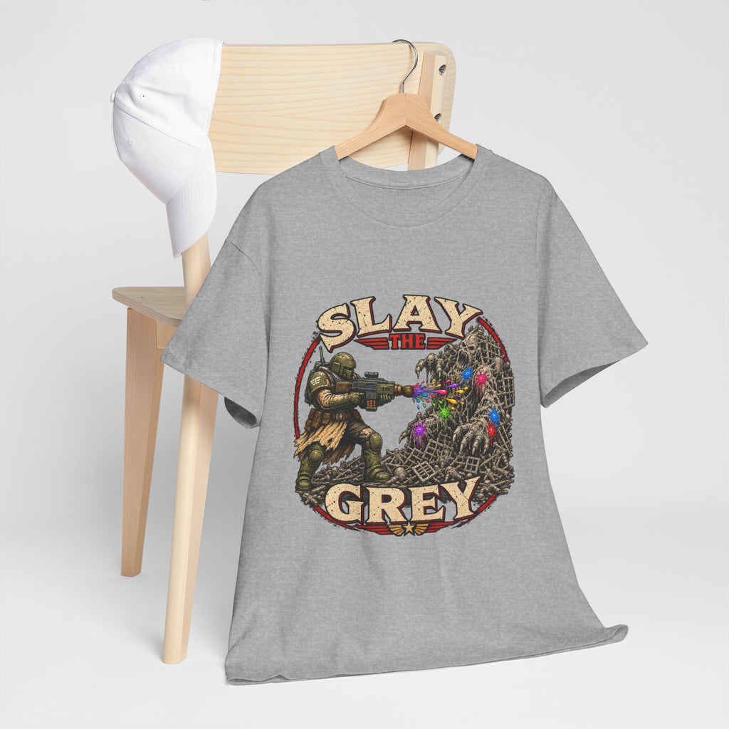 Slay the Grey Sci-Fi Miniature Painting T-Shirt | Hobbyist Tee