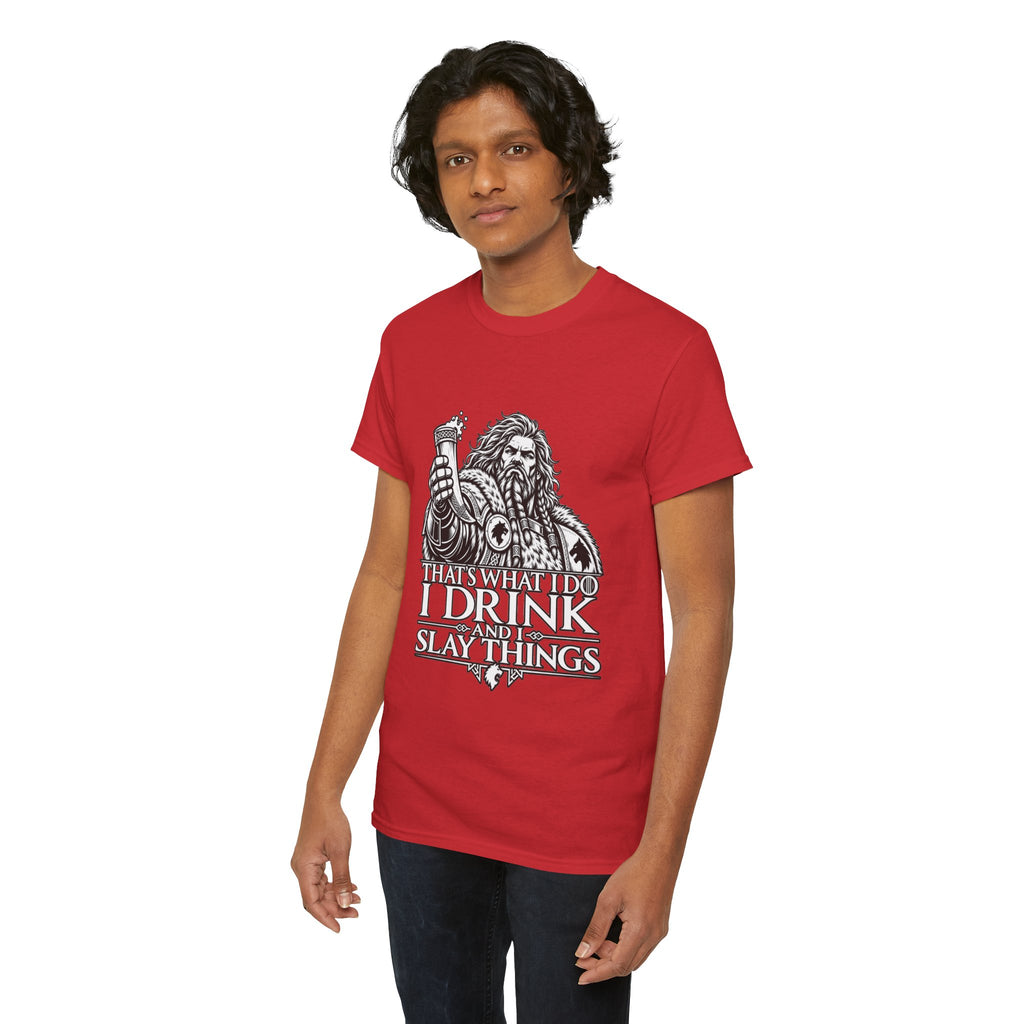 I Drink, I Slay Things Shirt – Space Wolf Humor & Tabletop Gaming Tee