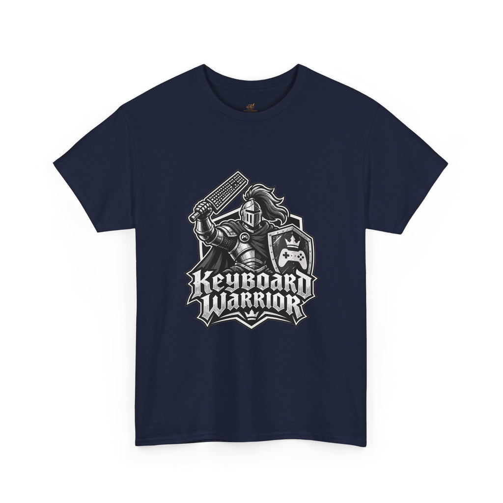 Keyboard Warrior T Shirt Funny Video Gamer Knight Graphic Tee