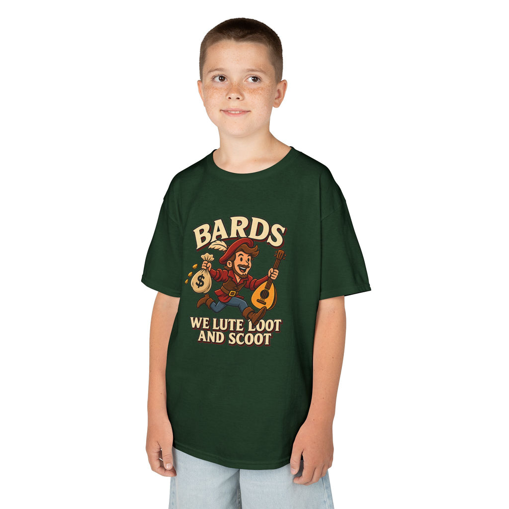 Kids Bard T-Shirt | Lute, Loot & Scoot Fantasy Music Tee