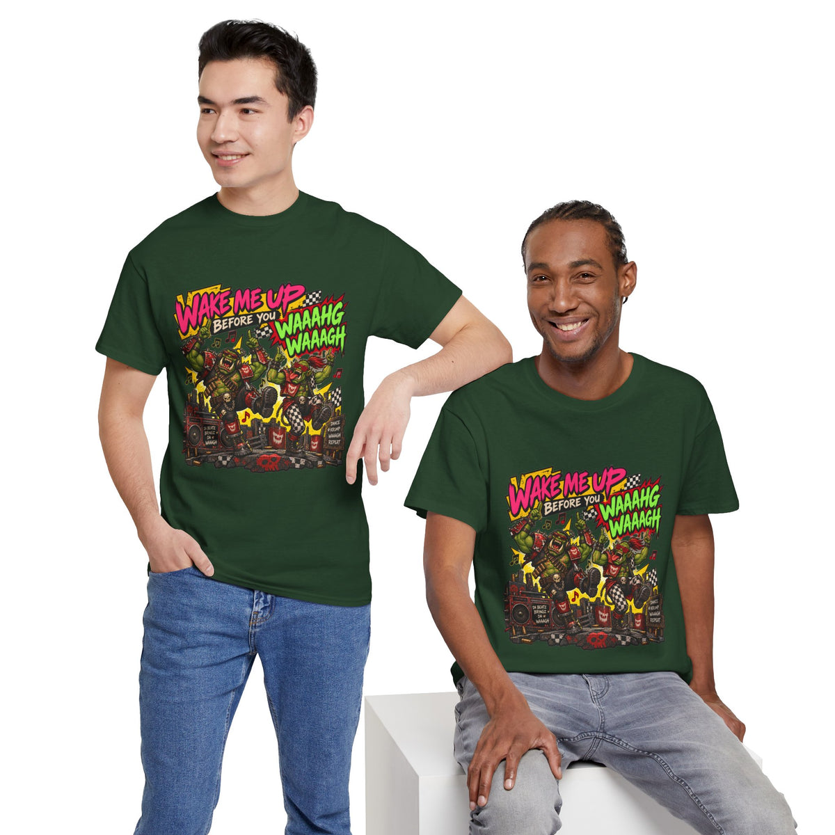 Wake Me Up Before You Waaagh! Shirt – Ork Humor & Tabletop Gaming Tee
