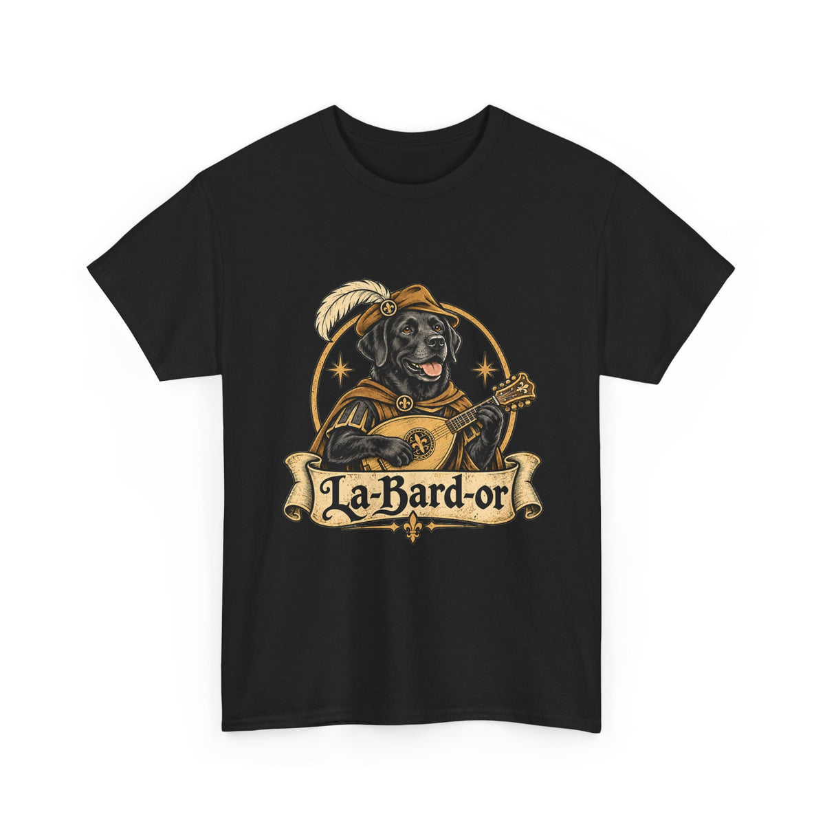 La-Bard-or Labrador Bard T-Shirt | Funny Fantasy Dog Tee