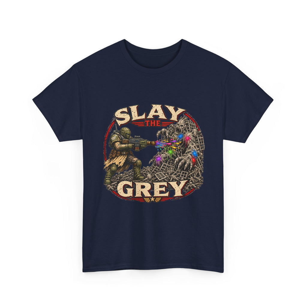 Slay the Grey Sci-Fi Miniature Painting T-Shirt | Hobbyist Tee