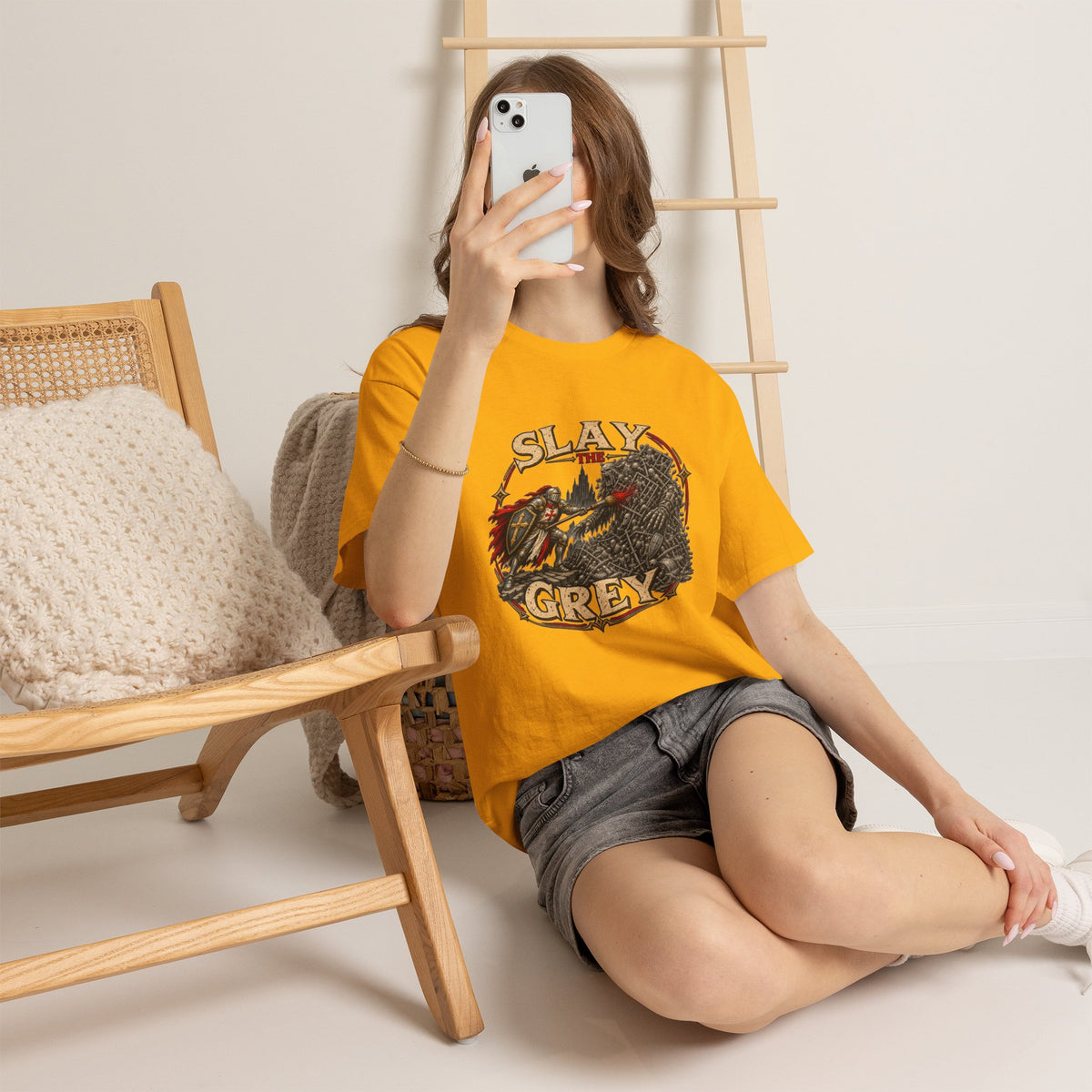 Slay the Grey Miniature Painting T-Shirt | Fantasy Hobbyist Tee