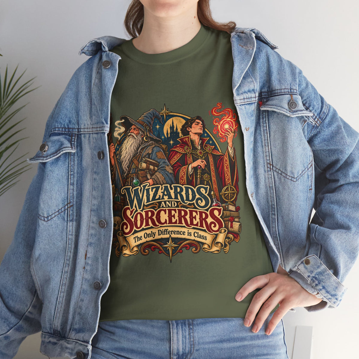 Wizards & Sorcerers RPG T-Shirt | The Only Difference Is Class
