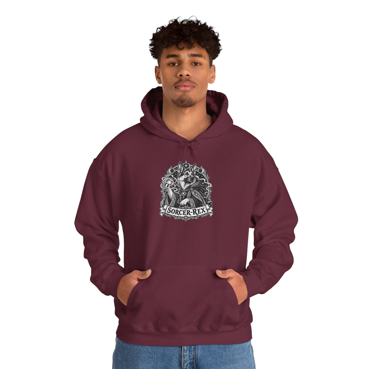 Sorcer-Rex Dog Hoodie – Sorcerer Fantasy RPG Pullover