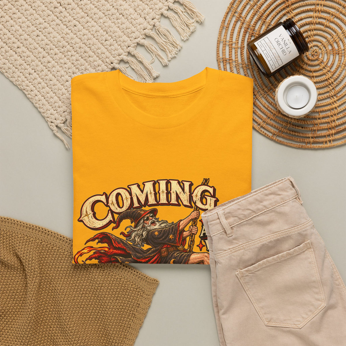 Coming at You With a Fireball Wizard T-Shirt | Funny Fantasy RPG Tee