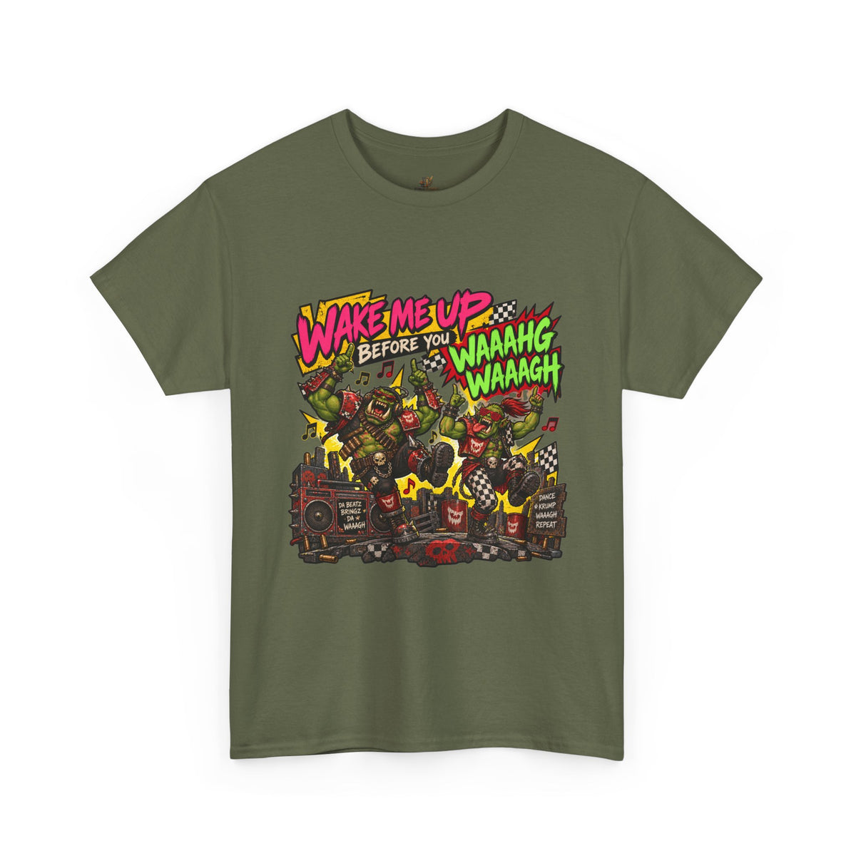 Wake Me Up Before You Waaagh! Shirt – Ork Humor & Tabletop Gaming Tee