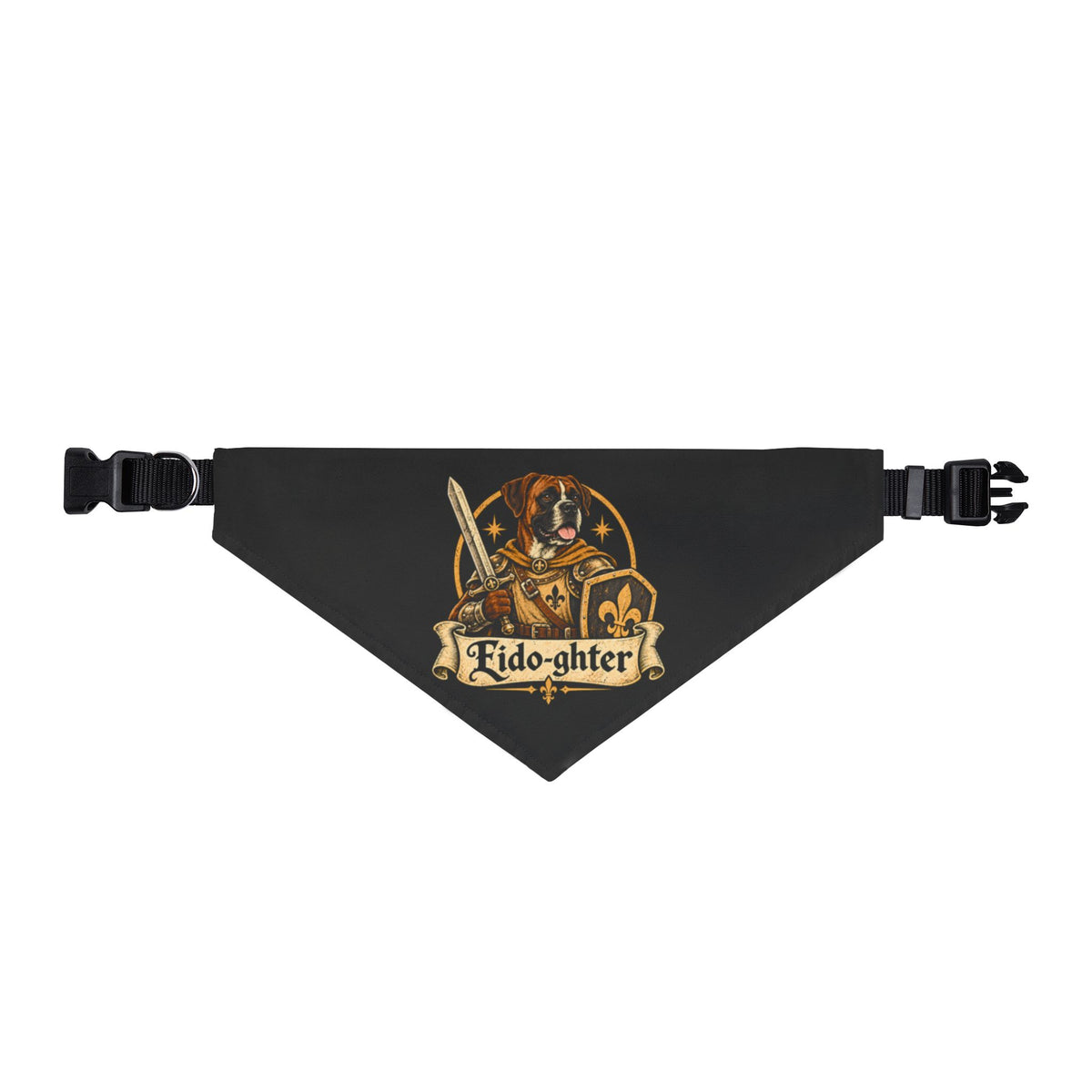 Fido-ghter Dog Bandana – Fighter Fantasy Pet Accessory