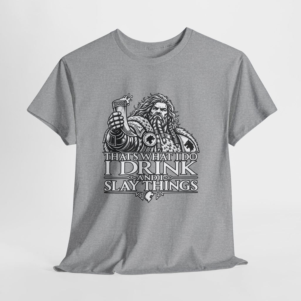 I Drink, I Slay Things Shirt – Space Wolf Humor & Tabletop Gaming Tee