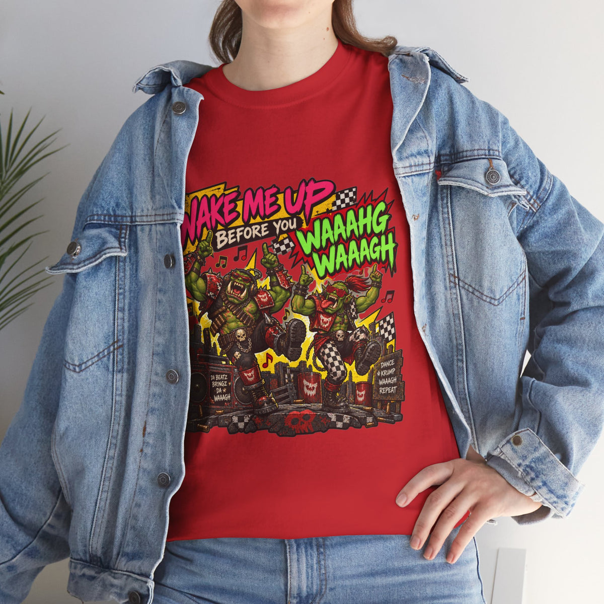 Wake Me Up Before You Waaagh! Shirt – Ork Humor & Tabletop Gaming Tee
