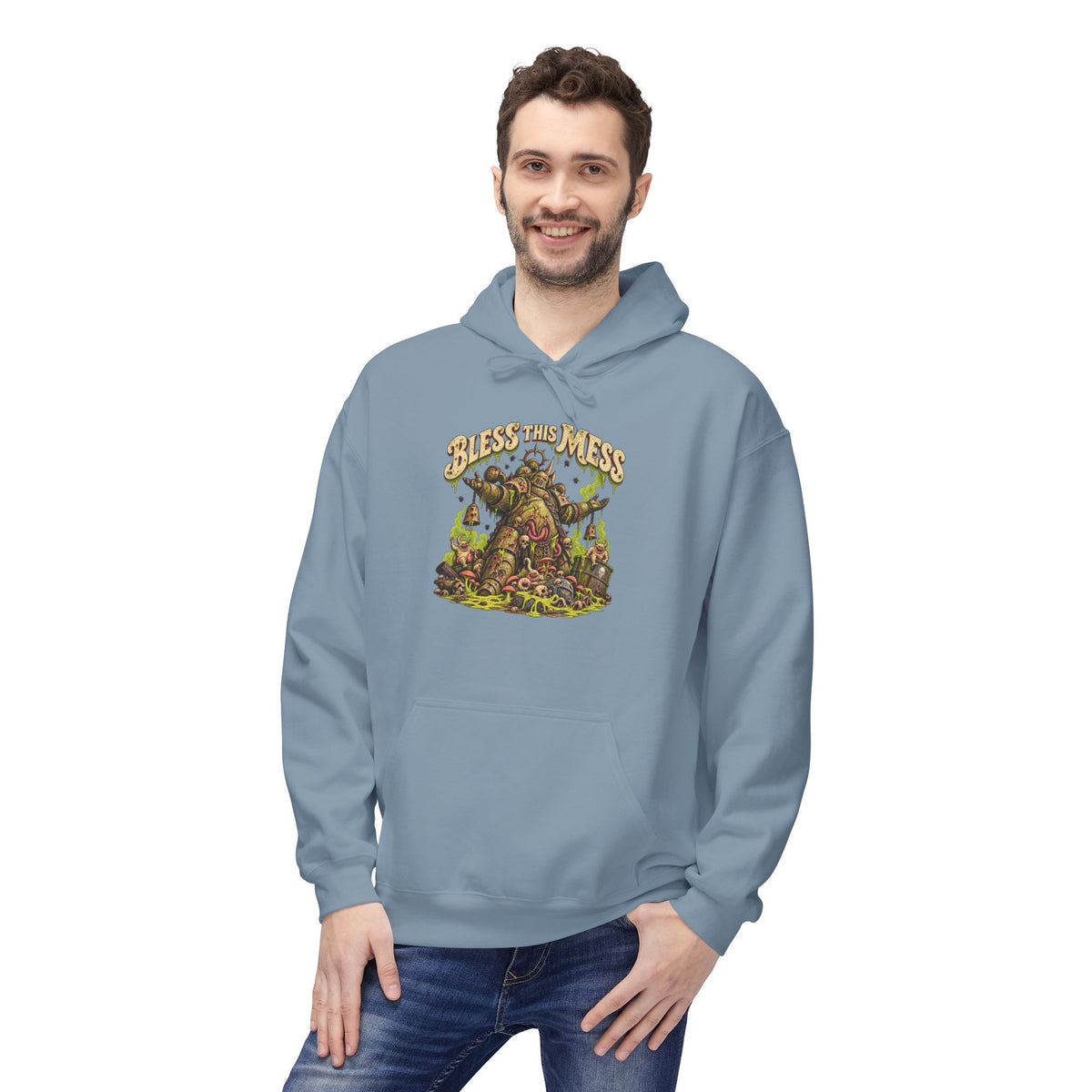 Bless This Mess Hoodie | Warhammer Chaos Plague Marine Inspired Sweatshirt