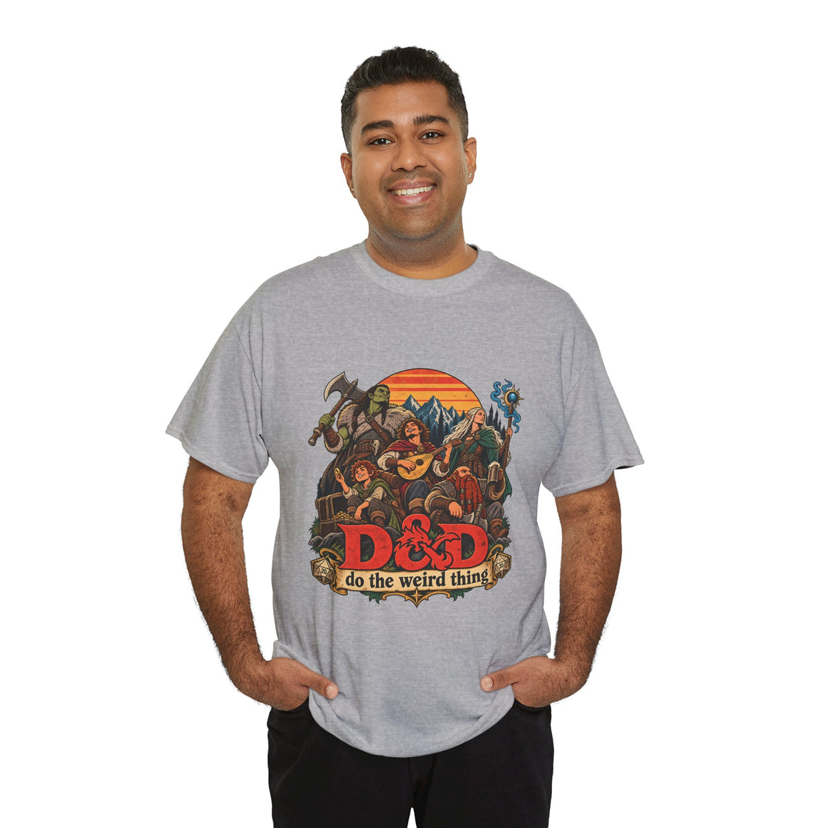 Do the Weird Thing T-Shirt – Funny Tabletop RPG Gamer Tee | Fantasy Roleplaying Shirt