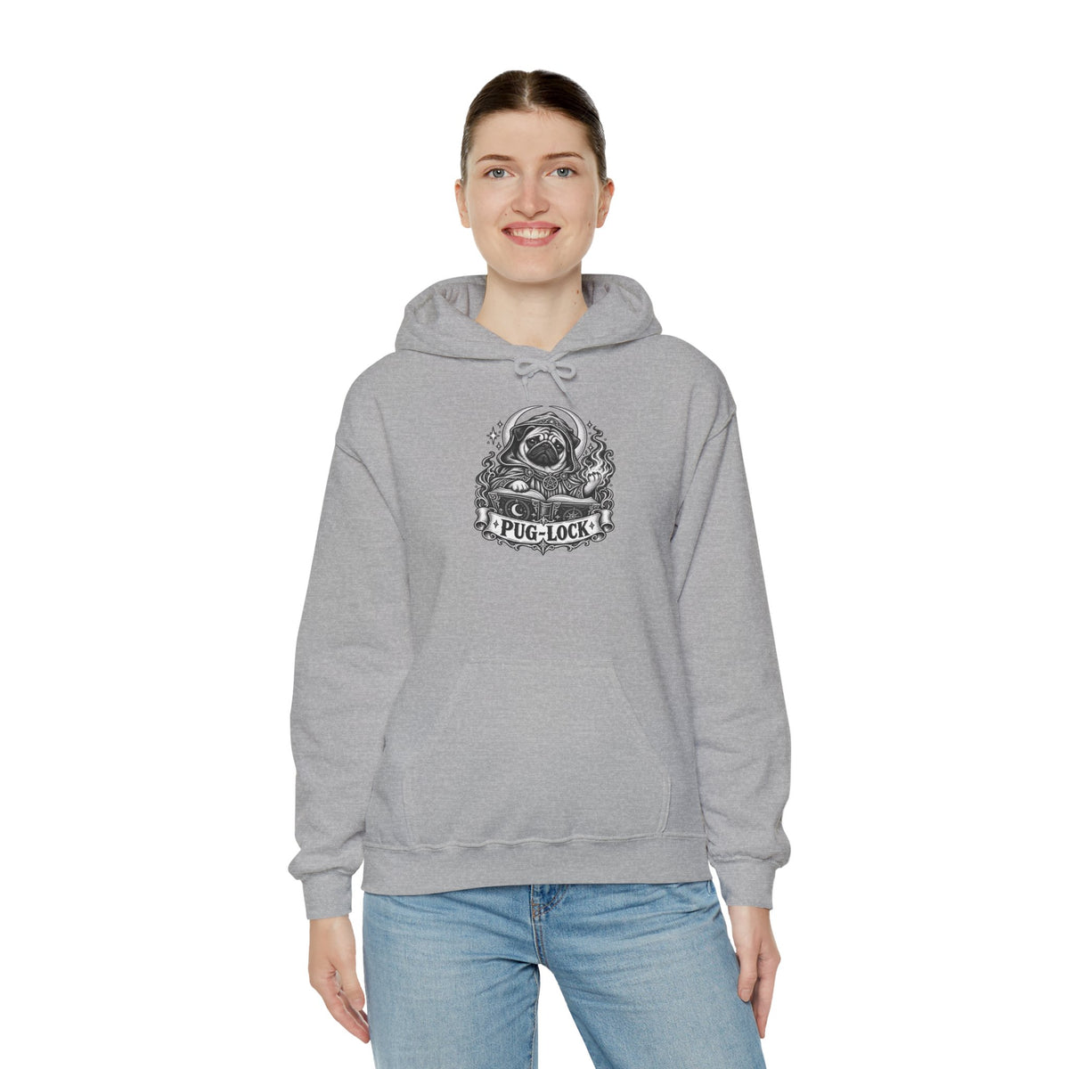 Pug-lock Dog Hoodie – Warlock Fantasy RPG Pullover