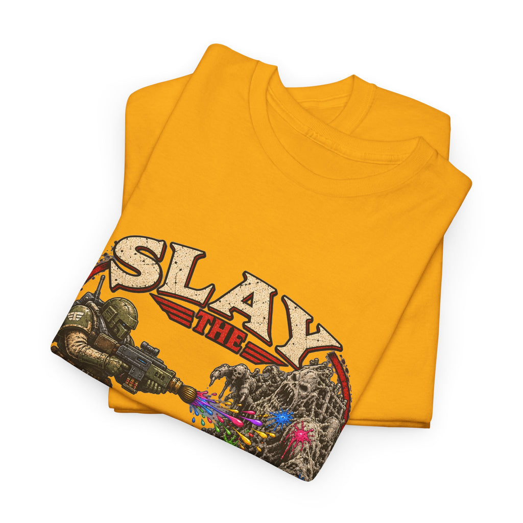 Slay the Grey Sci-Fi Miniature Painting T-Shirt | Hobbyist Tee