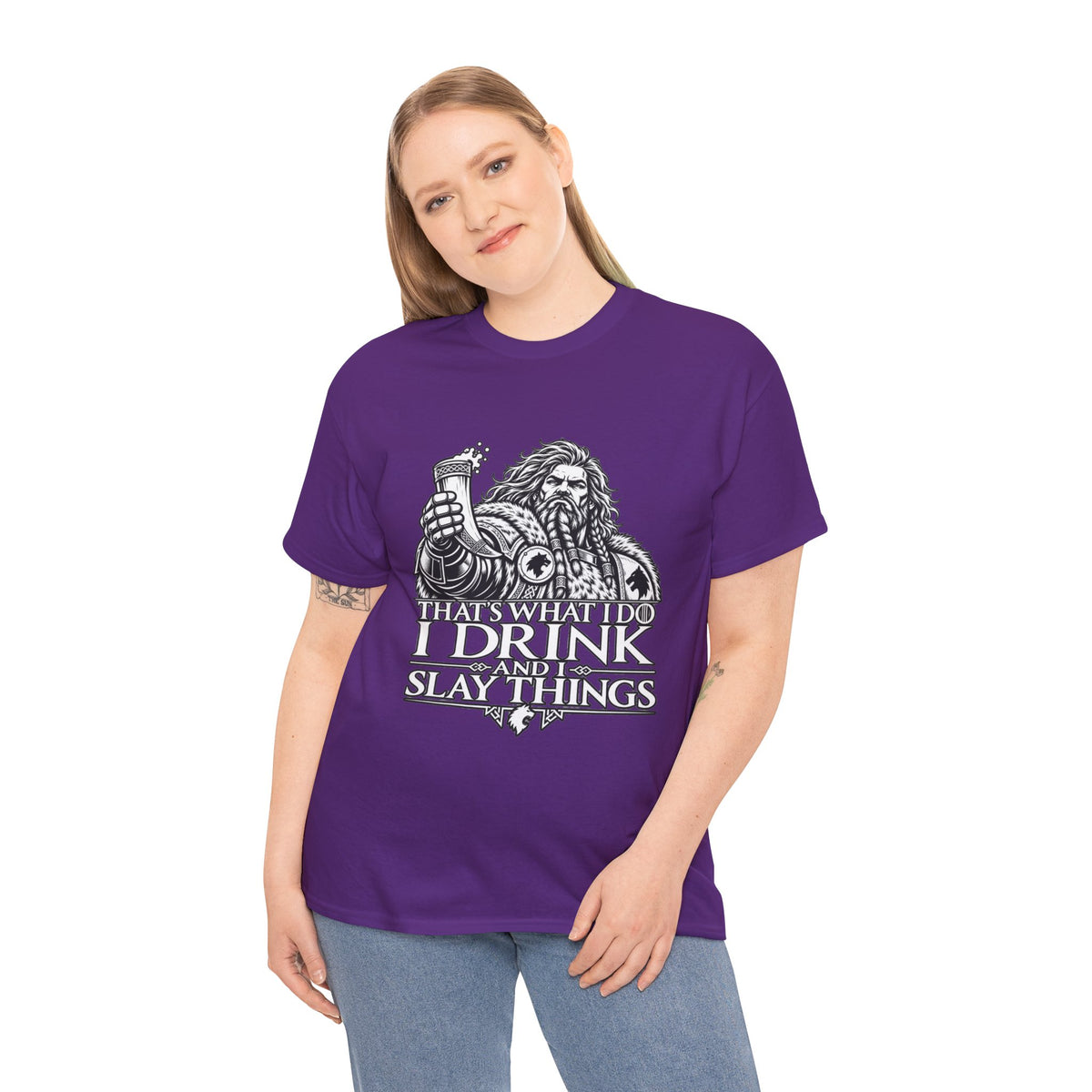 I Drink, I Slay Things Shirt – Space Wolf Humor & Tabletop Gaming Tee
