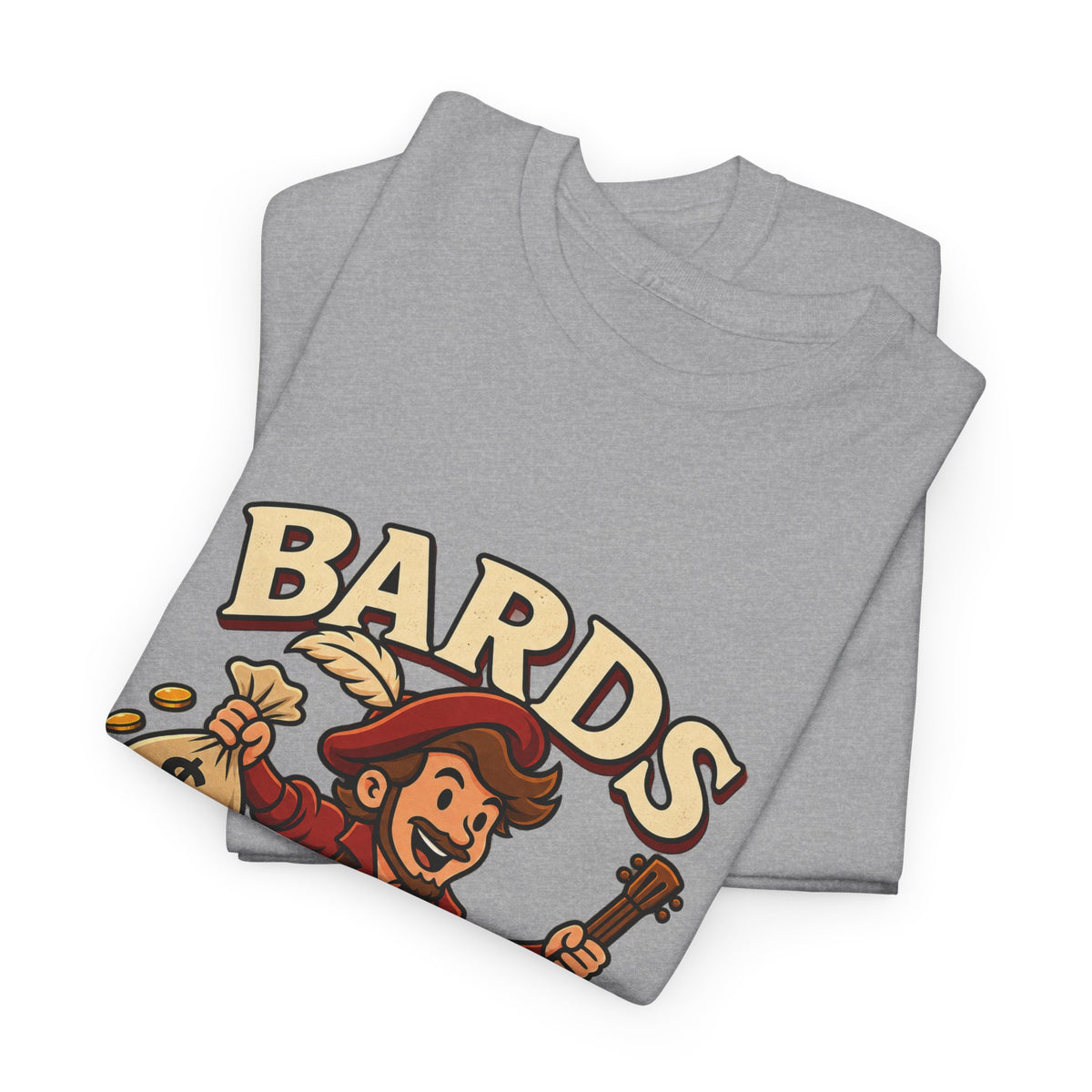 Bards: We Lute, Loot & Scoot T-Shirt | Funny Fantasy RPG Tee
