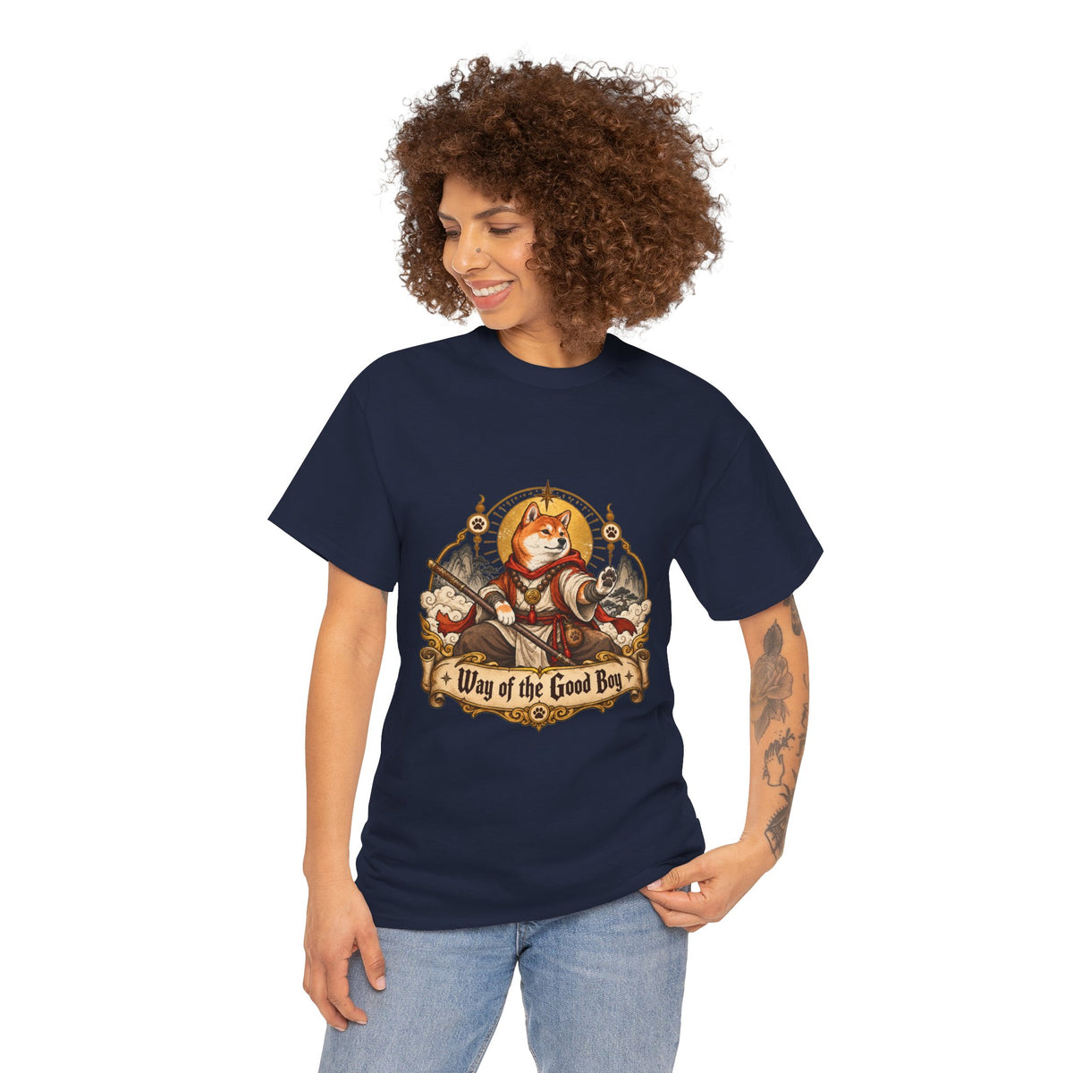 Way of the Good Boy – Dungeons and Dragons Dog Monk Unisex Graphic Tee