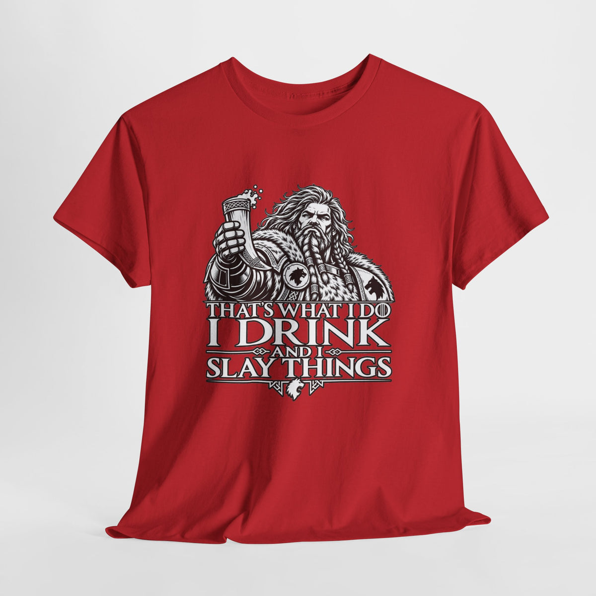 I Drink, I Slay Things Shirt – Space Wolf Humor & Tabletop Gaming Tee