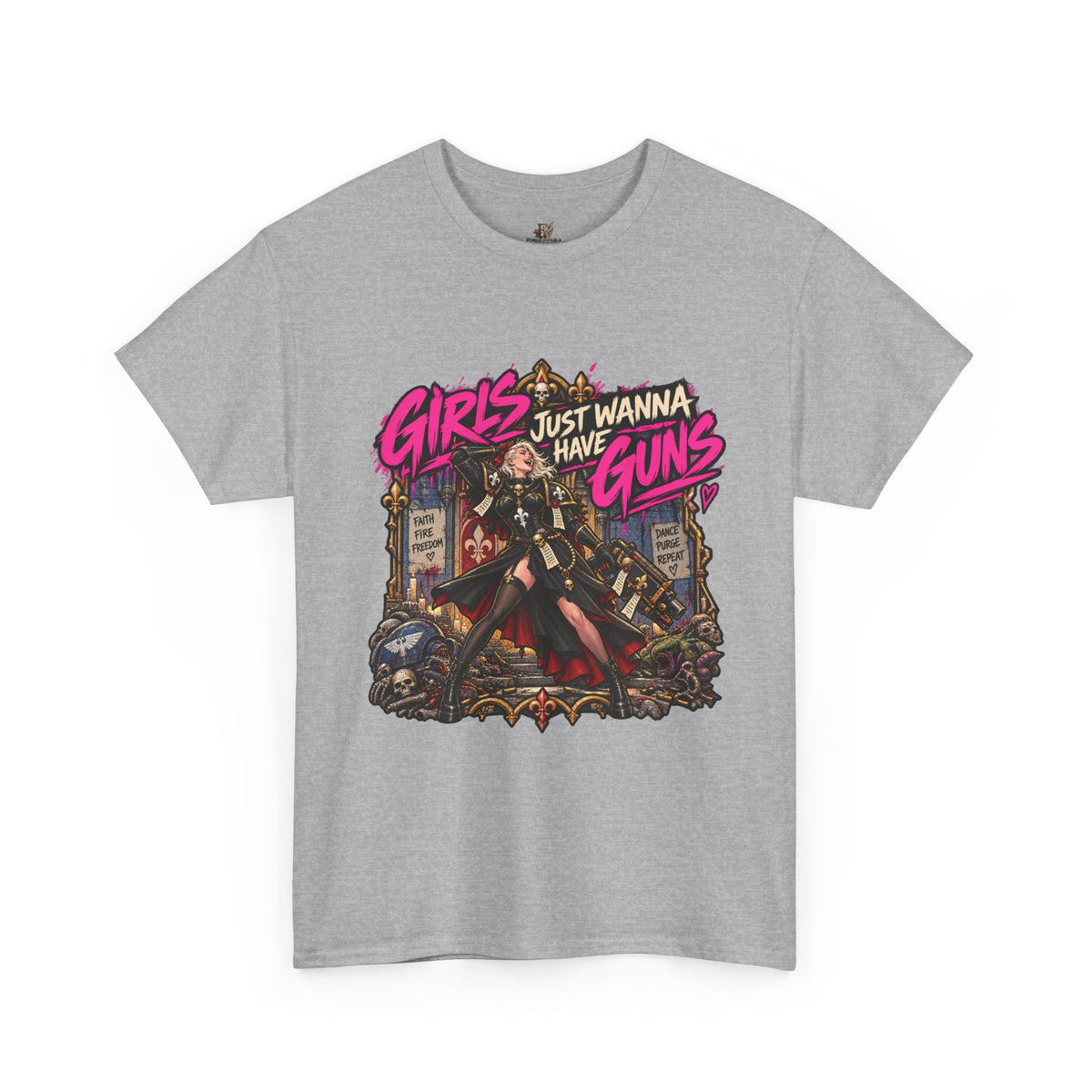 Girls Just Wanna Have Guns Shirt – Sisters of Battle 80s Humor Tee