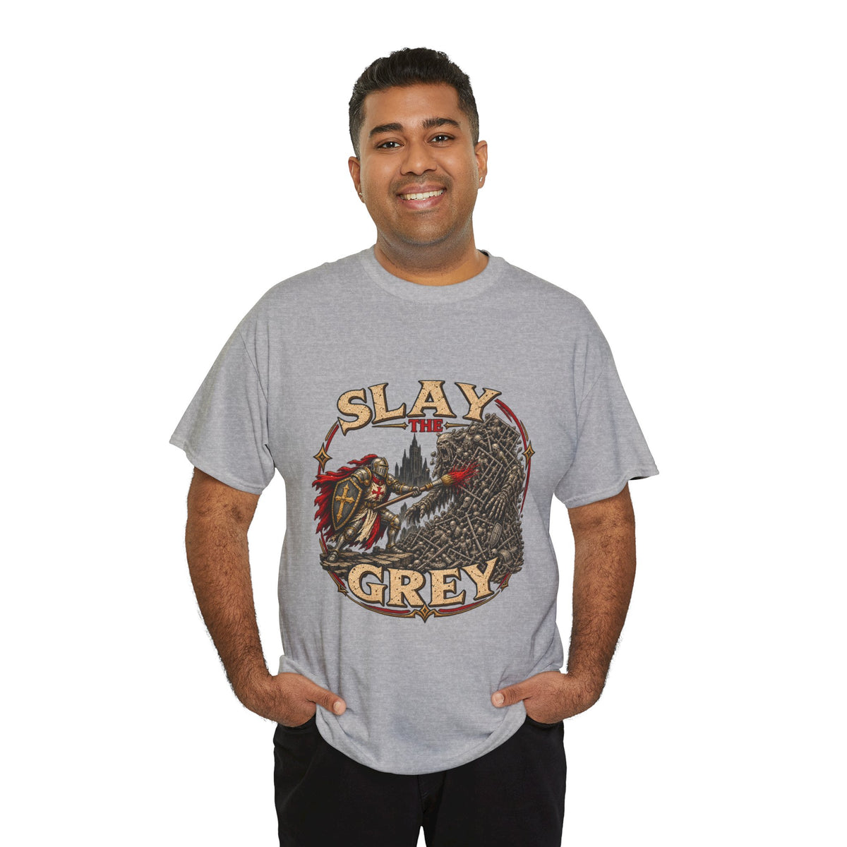 Slay the Grey Miniature Painting T-Shirt | Fantasy Hobbyist Tee