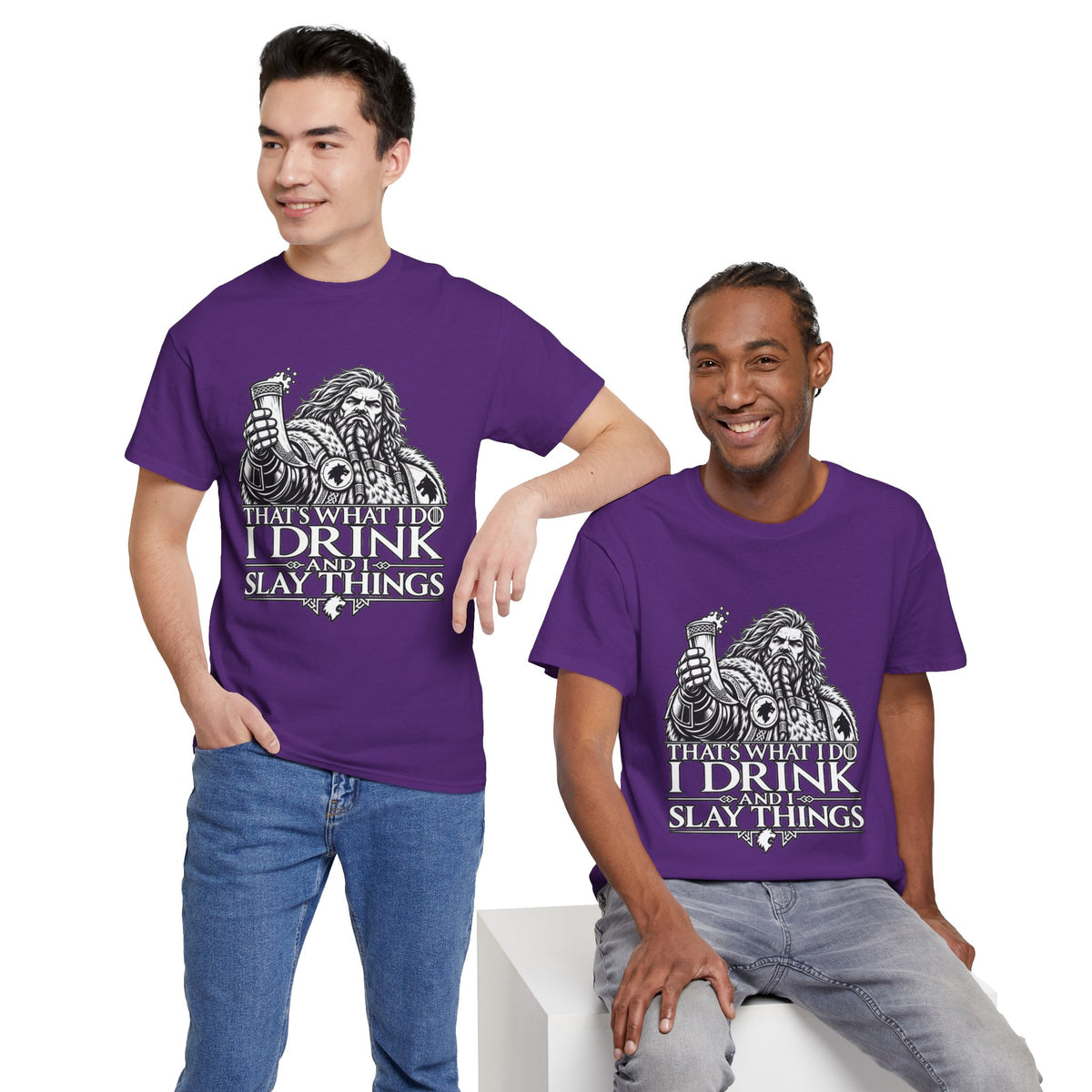I Drink, I Slay Things Shirt – Space Wolf Humor & Tabletop Gaming Tee