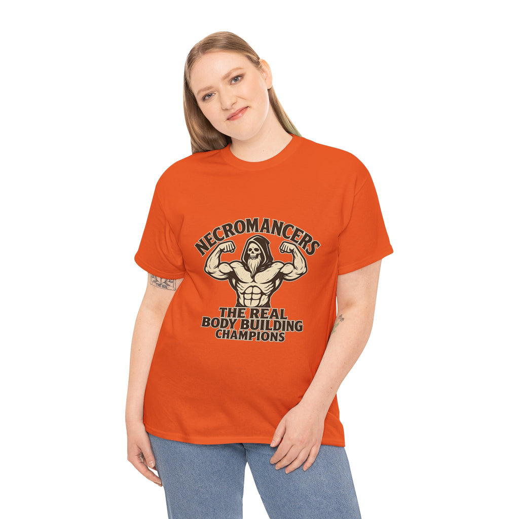Necromancers: The Real Bodybuilding Champions T-Shirt | Funny RPG Tee