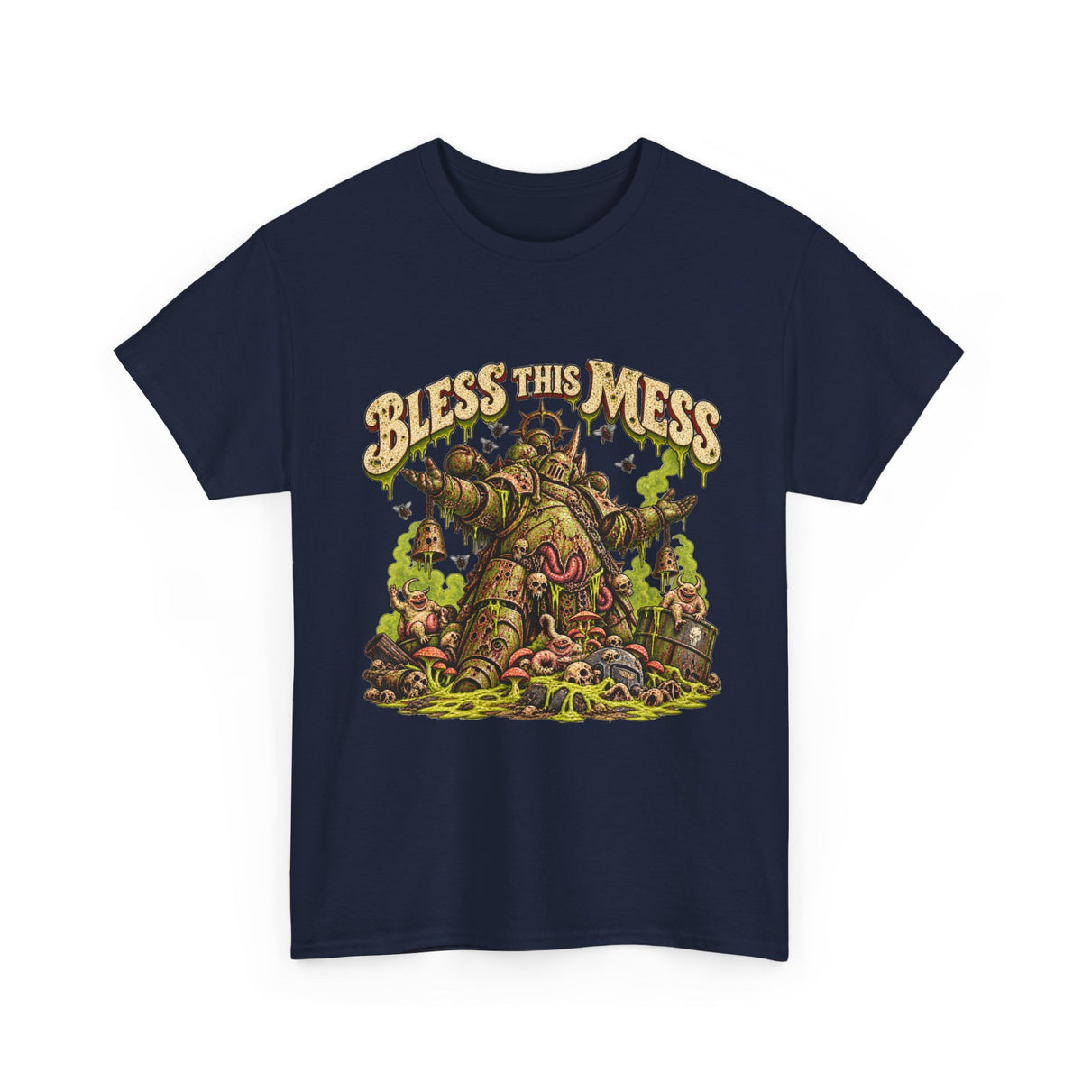 Bless This Mess Grimdark Warrior T-Shirt | Funny Fantasy Wargaming Tee