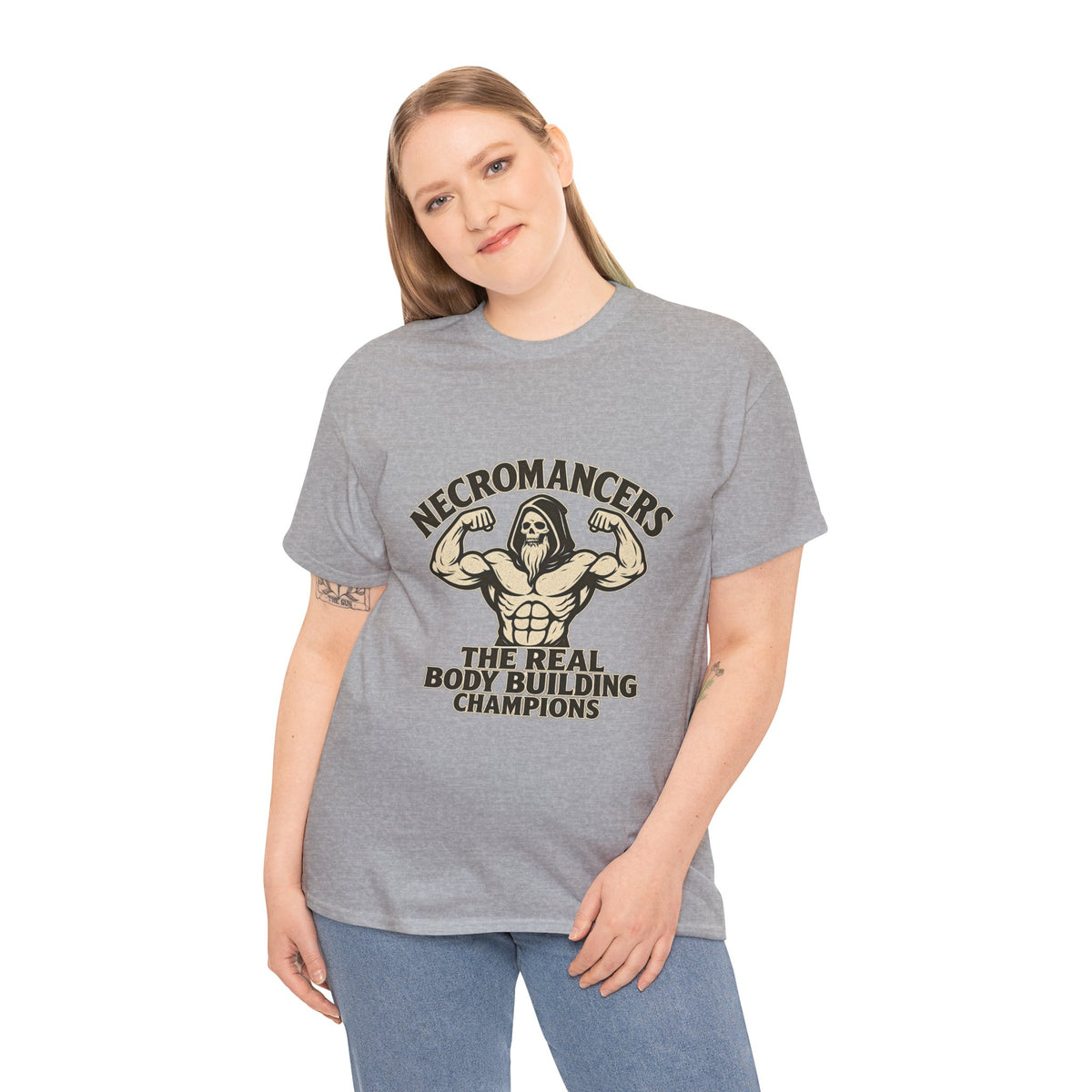 Necromancers: The Real Bodybuilding Champions T-Shirt | Funny RPG Tee