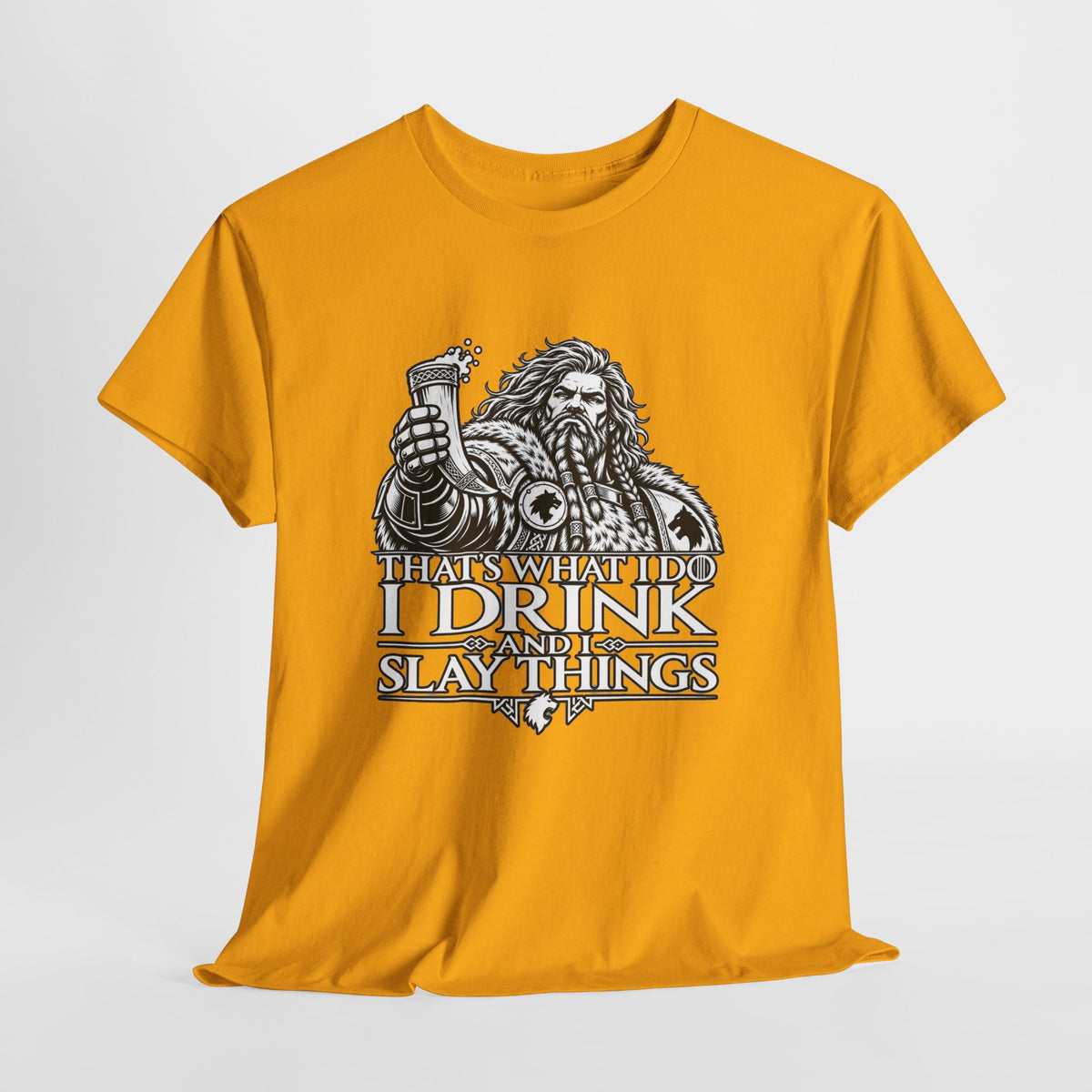 I Drink, I Slay Things Shirt – Space Wolf Humor & Tabletop Gaming Tee