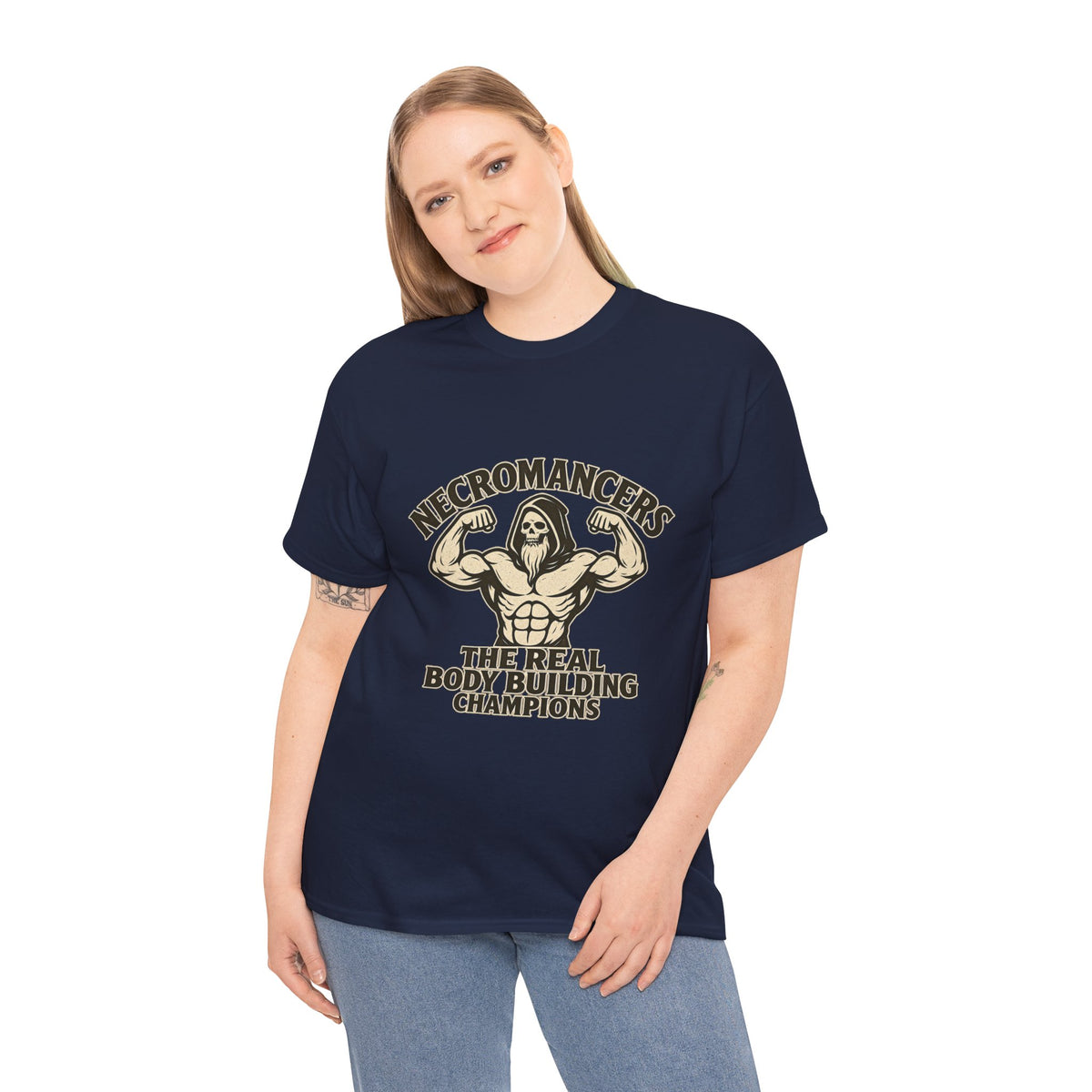 Necromancers: The Real Bodybuilding Champions T-Shirt | Funny RPG Tee