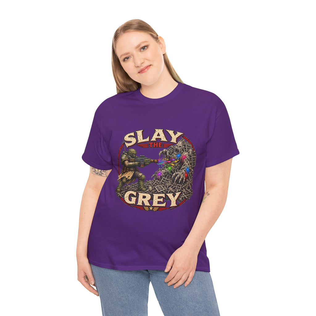 Slay the Grey Sci-Fi Miniature Painting T-Shirt | Hobbyist Tee