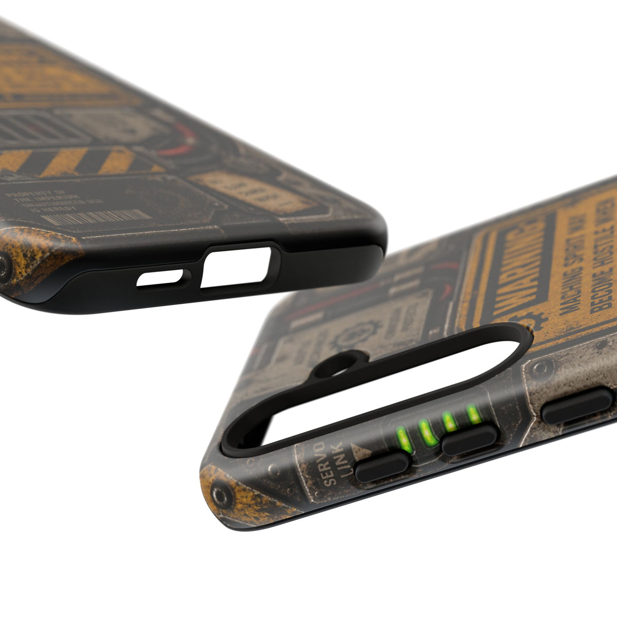 Machine Spirit Warning Phone Case | Grimdark Sci-Fi Design