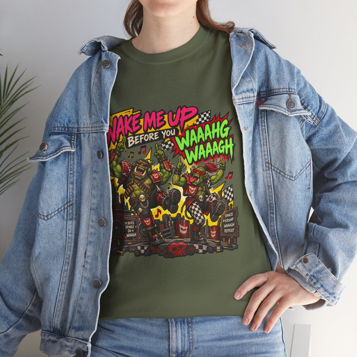 Wake Me Up Before You Waaagh! Shirt – Ork Humor & Tabletop Gaming Tee
