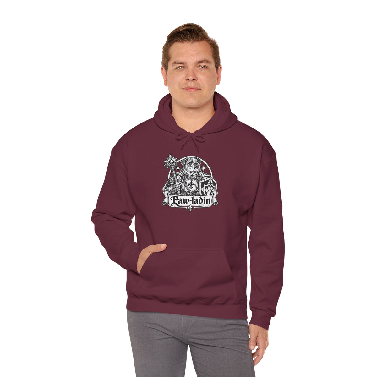 Paw-ladin Dog Hoodie – Paladin Fantasy RPG Pullover