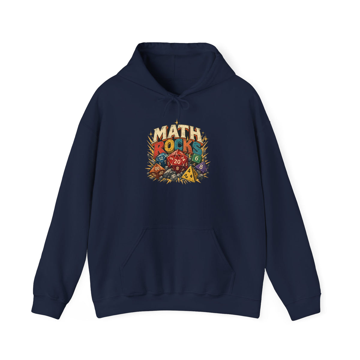 Math Rocks Hoodie | Polyhedral Dice Gamer