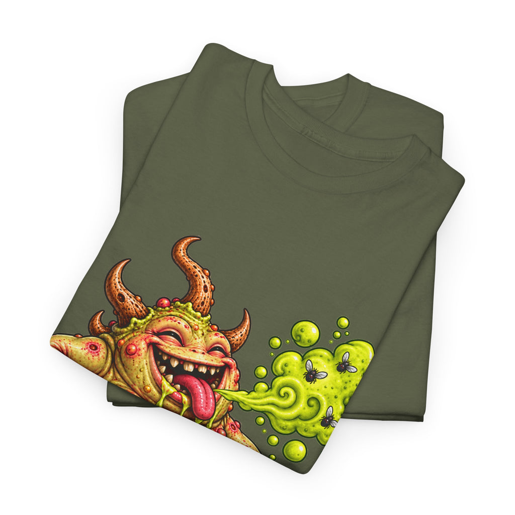 Cheeky Plague Monster Shirt Funny Grimdark Nurgle Warhammer Inspired Creature Graphic Tee