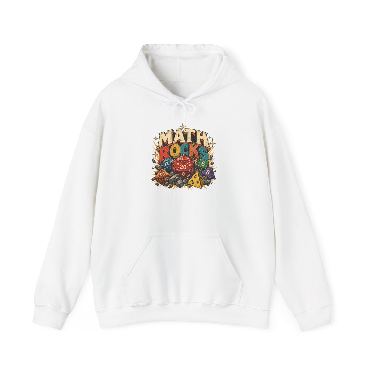 Math Rocks Hoodie | Polyhedral Dice Gamer