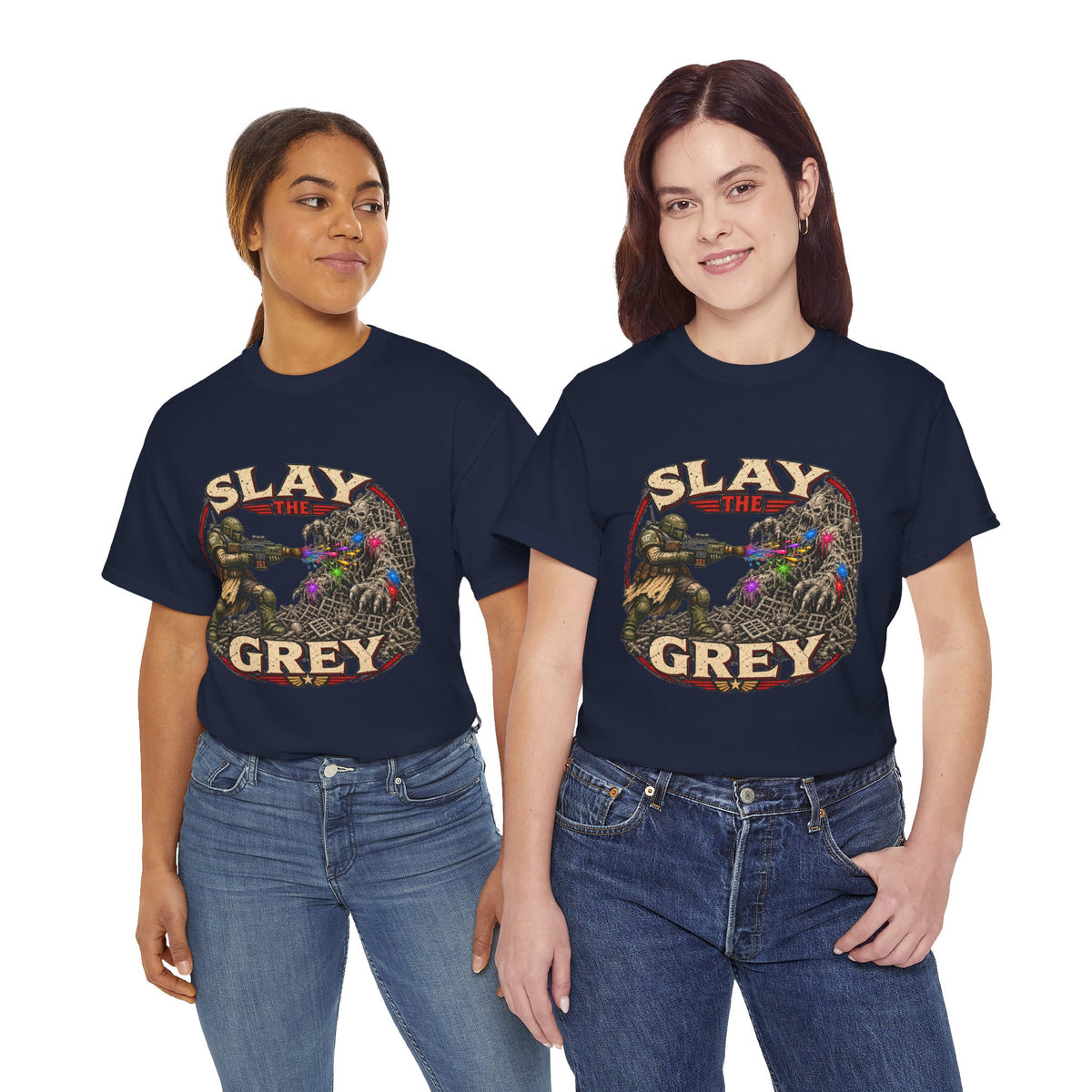 Slay the Grey Sci-Fi Miniature Painting T-Shirt | Hobbyist Tee