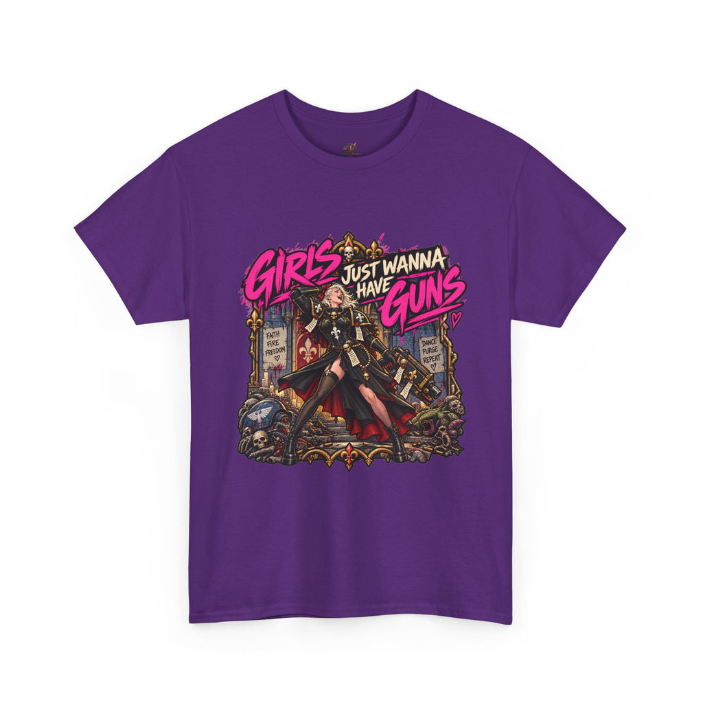 Girls Just Wanna Have Guns Shirt – Sisters of Battle 80s Humor Tee
