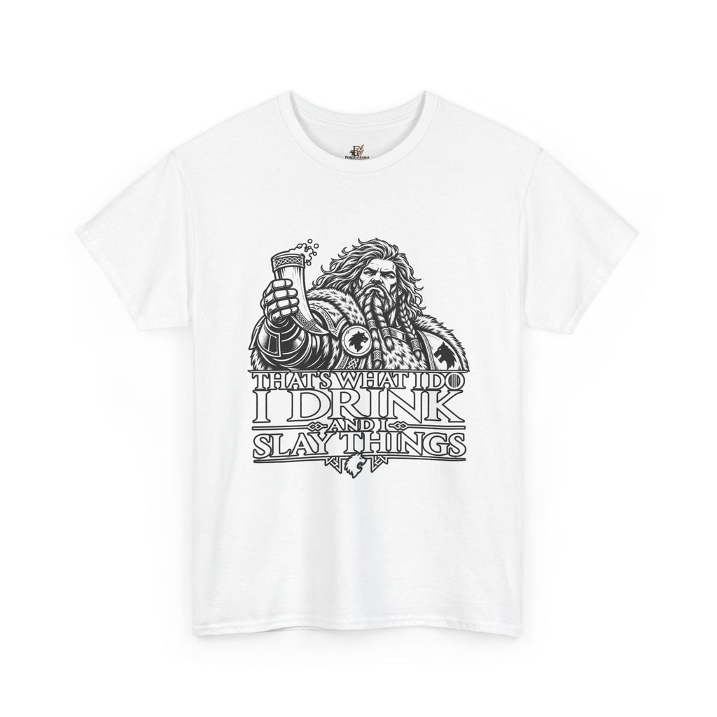 I Drink, I Slay Things Shirt – Space Wolf Humor & Tabletop Gaming Tee